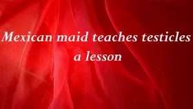 Sexy Maid Teaches His Balls A Lesson He Wont Forget