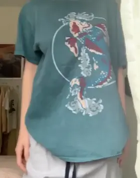 Never underestimate me in an oversized T shirt [OC]