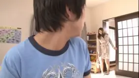 Big Titty Tutor Assists Him With His Boner