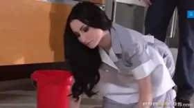 Boss Fucked His Maid while she was cleaing the floor! MUST WATCH!