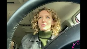 Serafina getting horny in the car... juicy!