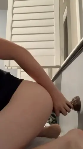 Loving this dildo, but I wish it was your cock