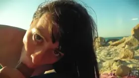 Natalie Flinches At Cumshot That Frames Her Face, It's As Thick As Glue