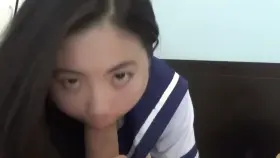 Chinese Schoolgirl Sucks her Boyfriend