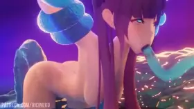 Mona X Slime - An Intimate Offering (ViciNeko)