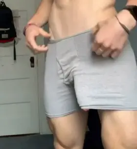 Not grey sweatpants but these will do