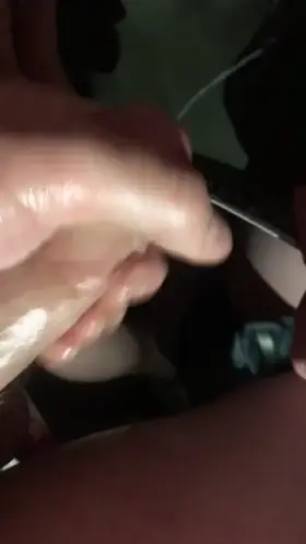 huge load in her black panties.