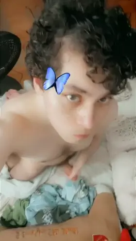 Overhead POV of morning horny time