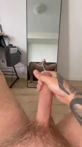 You lick my ass and have your friend suck my cock in this position