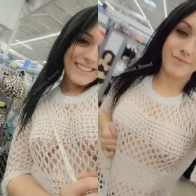 Someone dared me to go shopping braless in this sweater, So I did 😋