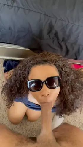 made her face real sticky