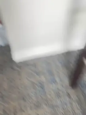 Playing with mom’s luscious ass in our hotel room