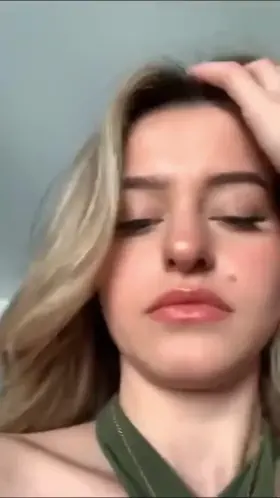 Accidental slip while showing of new outfit