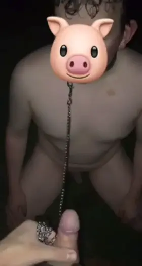 Daddy pissed on me outdoors 😈