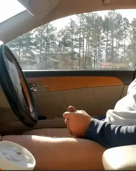 In the car cumshot