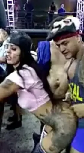 Guys Taking Turns In The Concert