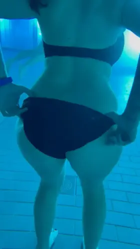 He dared me to flash my pussy at the pool..