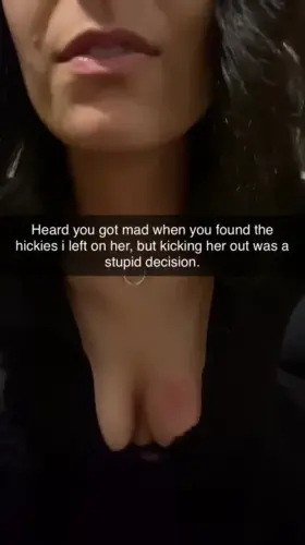 You didn't get mad, you just wanted her to go get more.