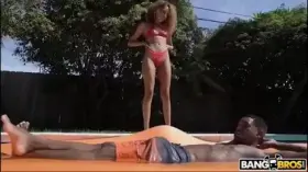 Brown Bunnies - Brixley Benz - Stepdaughter Squirts By The Pool