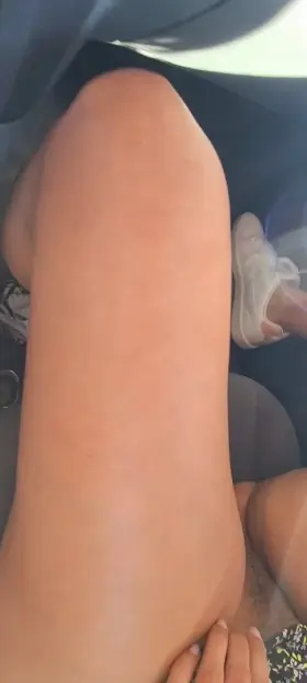 Plugged + no panties + outside = having fun