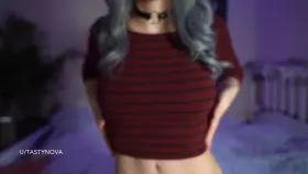 Love showing off my big natural tits :)