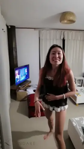 My first time doing a pizza dare!! I wasn't naked, but my lingerie was completely shear! The pizza guy was so nervous... but so was I 😅 [GIF]