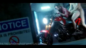 Claire getting fucked on her bike (MEGAERA) [Resident Evil]