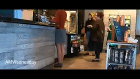 Taking my panties off in a Starbucks right in front of them (OC)