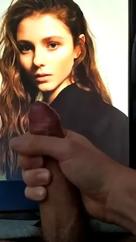 Thomasin Mckenzie cum tribute!!! My bud jerkin his big hard cock 4 her and huge cumshot - If u want 2 b fed celebs and porn and show off jerkin over them on a second screen - public or private sessions - then add hertsgirls on k1k