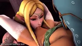 Zelda Sucking Femboy Link (ArnoldTheHeroSFM) [The Legend of Zelda]