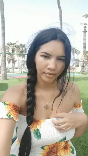 I just couldn't resist getting my tits out in the middle of the beache I hope no one saw me hihi [f]