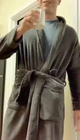 You don’t mind if I stay in my PJs all day, do you? (30s)