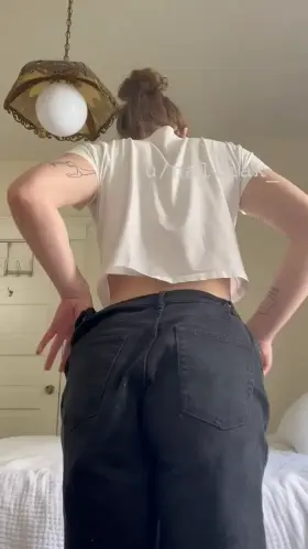 stripping down for the day