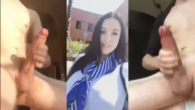 Cumming for Angela's bouncing tits