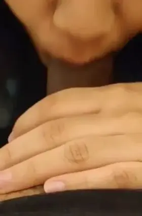 Wet from sucking dick (f)