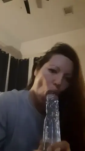 Are my deep-throating skills cumming in clear?