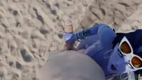 Summer Widowmaker giving a handjob (Voxxem)
