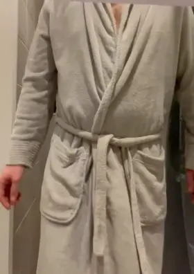 Stoned in my robe… feeling myself😈🍆😏🚨