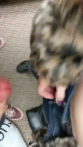 Cumming In Her Panties In The Mall Dressing Room!