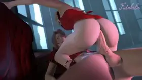 Aerith x Scarlet (Futaholic3D) [Final Fantasy 7]