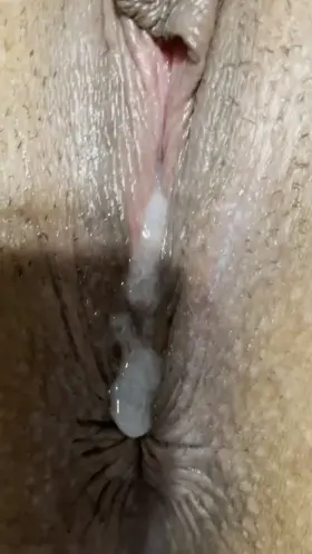 Cream oozing out of my cunt