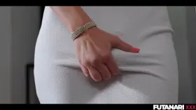 Cindy Shine teasing her cock