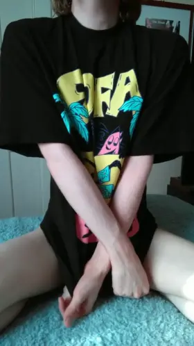 Throwing my shirt off. Shall I throw away my key next?