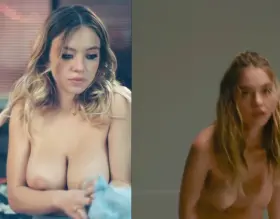 Sydney Sweeney unleashes her big tits in 