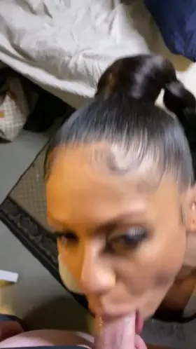 Hot Slut sucks cock and gets facial