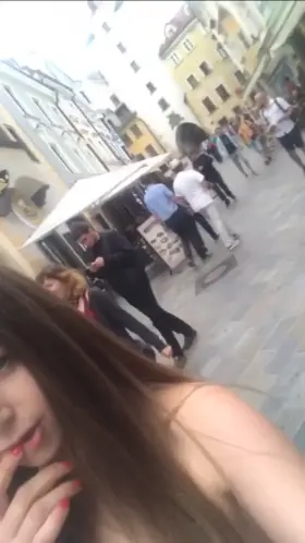 Stella Cox showing off in public