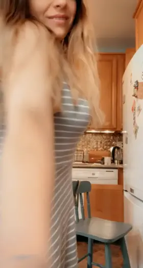 What would you do if you came home from work and I was making us dinner wearing this? 😋