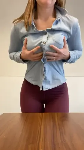 Titty drop from the office
