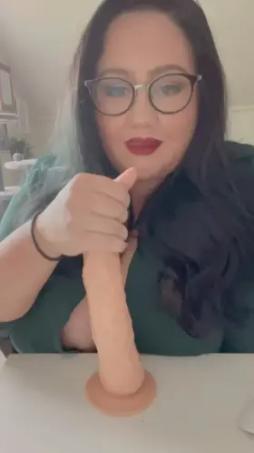 Getting my dildo oiled up before I cum all over it