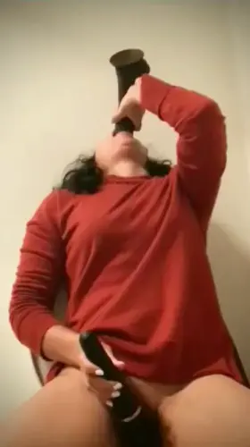 Petite Girlfriend GW: Masturbating with Domi while teasing BBC Dildo (F29 OC)